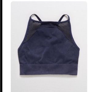 Aerie Seamless High Neck Sports Bra